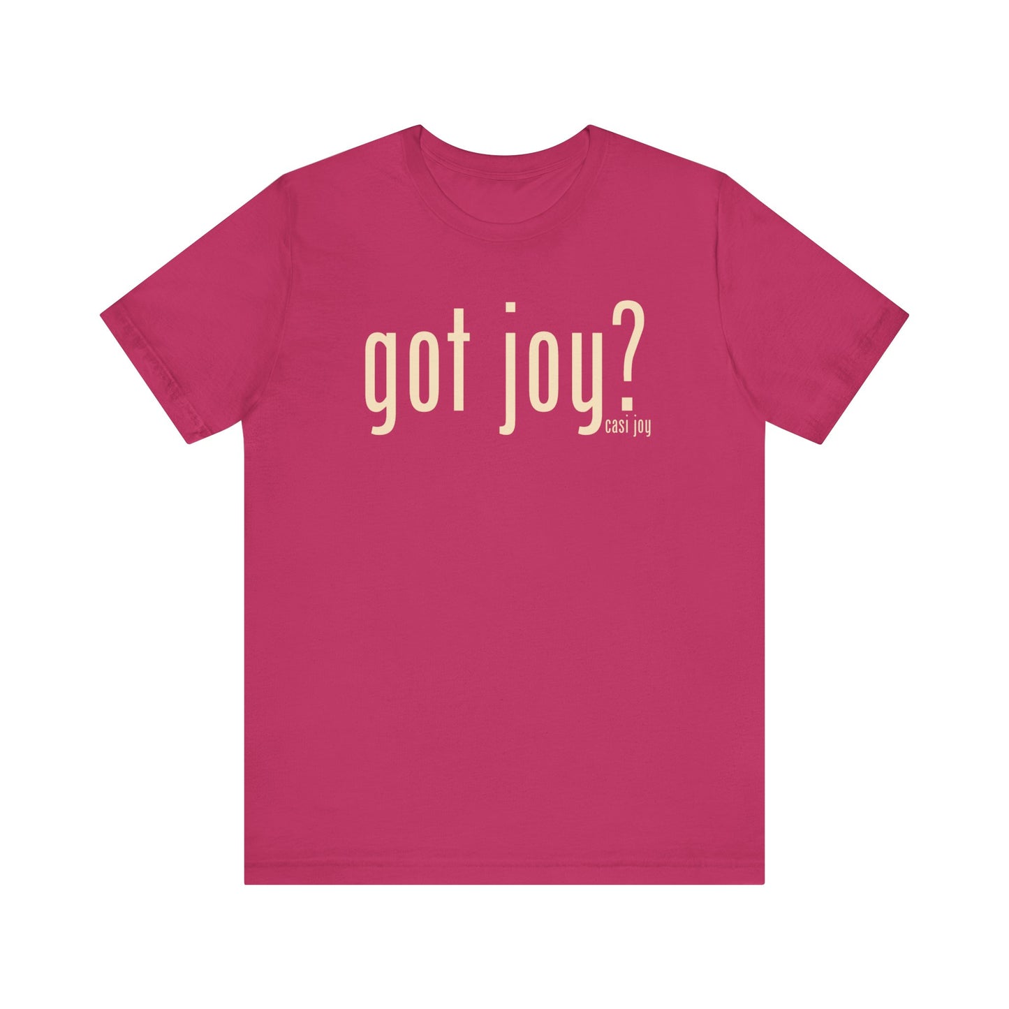 Got Joy? Unisex Jersey Short Sleeve Tee