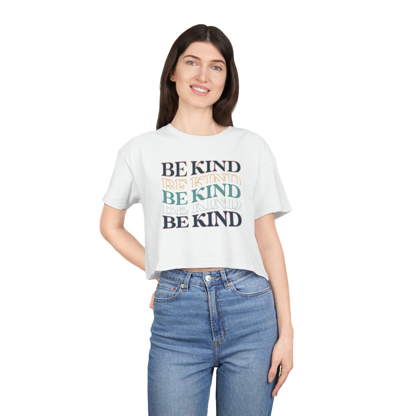 Be Kind Women's Crop Tee